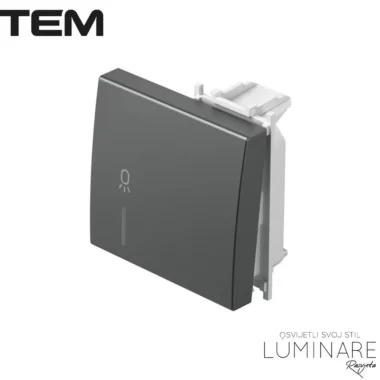 MODUL TIPKA SA INDIKACIJOM I OZNAKOM SVJETLO 2M ANTRACIT