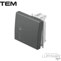 MODUL TIPKA SA INDIKACIJOM I OZNAKOM VENTILATOR 2M ANTRACIT