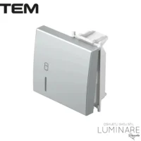 MODUL TIPKA SA INDIKACIJOM I OZNAKOM BOJLER 2M SREBRNA MAT