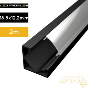 crni kutni nadgradni alu. profil za led traku-2metra-led profiles-lp201b-mlk-luminare rasvjeta