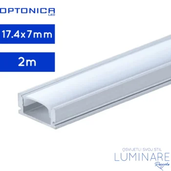 ALU. PROFIL ZA LED TRAKU NADGRADNI 2m