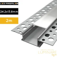 ALU. PROFIL ZA LED TRAKU UGRADBENI 2m 24.2x13.8mm