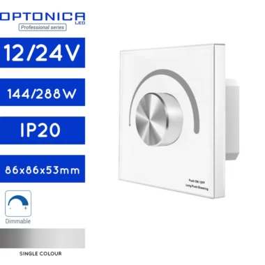 ZIDNI KONTROLER ZA JEDNOBOJNU LED TRAKU 12/24V(144/288W) Professional