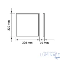 LED PANEL 18W KVADRATNI NADGRADNI - Slika 3