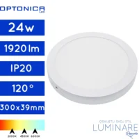 led panel 24 okrugli nadgradni-1920lm-bijeli-luminare rasvjeta
