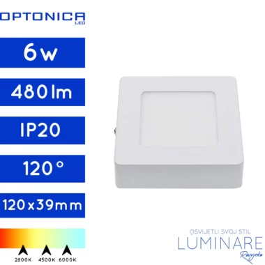 led panel kvadratni nadgradni 6w-480lm-bijeli-luminare rasvjeta