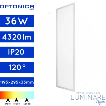 led panel 36w 120x30-bijeli-optonica-luminare rasvjeta