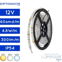 led traka 2835-4.8w-60led-ip54-2700k-4500k-6000k-8milimetara-300lumena-luminare rasvjeta