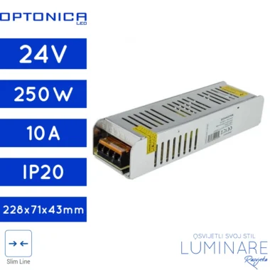 napajanje 250w 10a 24v slim series-luminare rasvjeta