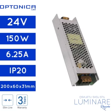 napajanje 150w 6.25a 24v slim premium series-luminare rasvjeta