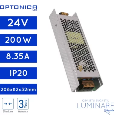 napajanje 200w 8.35a 24v slim premium series-luminare rasvjeta