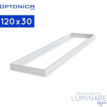 okvir za led panel 120x30-bijeli-aluminijski-120x30-luminare rasvjeta