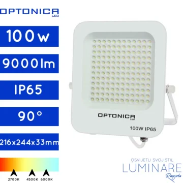 LED REFLEKTOR 100W BIJELI IP65