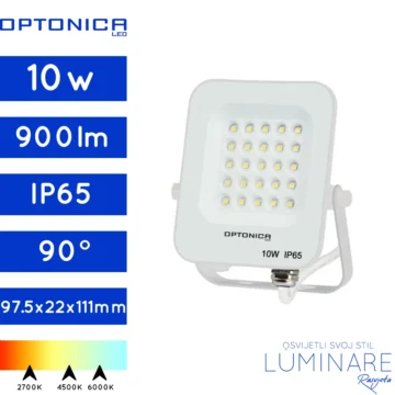 LED REFLEKTOR 10W BIJELI IP65