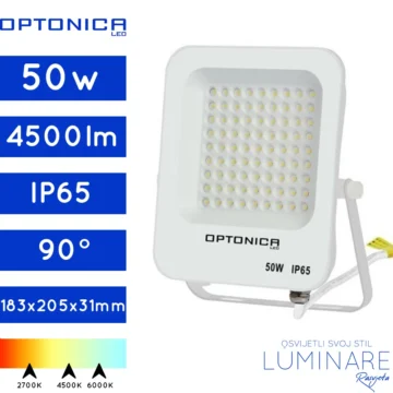 LED REFLEKTOR 50W BIJELI IP65