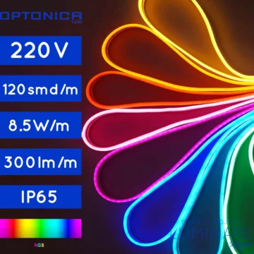 LED FLEX NEON 220V IP65 RGB 1m