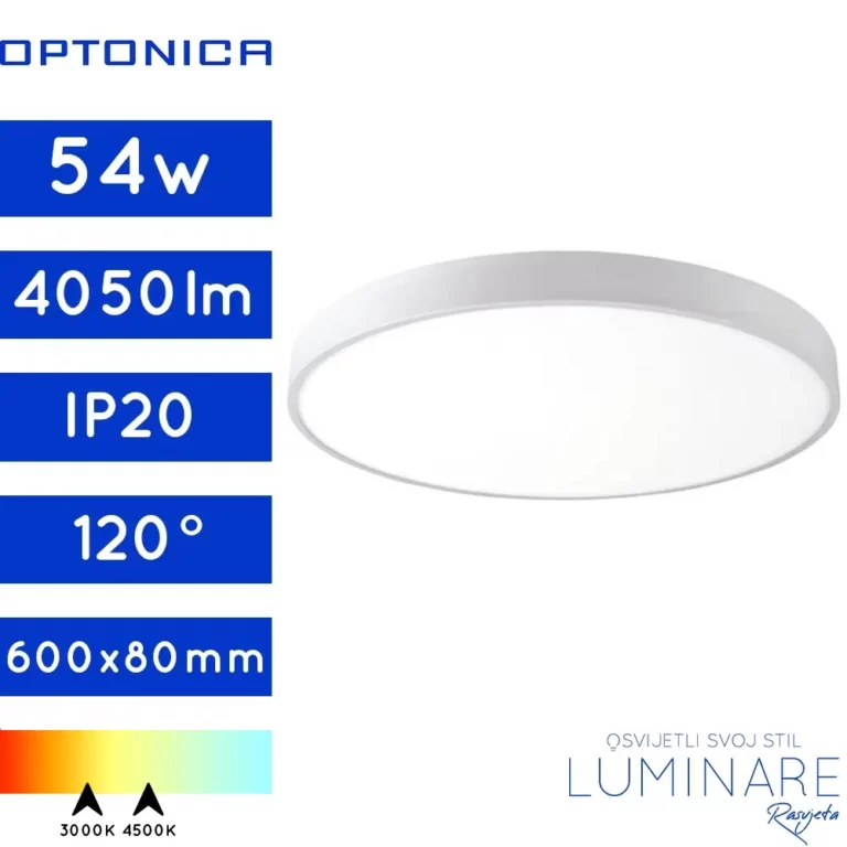 LED PLAFONJERA 54W OKRUGLA BIJELA