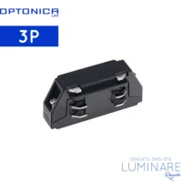 RAVNI MINI KONEKTOR ZA TROFAZNU ŠINU CRNI OPTONICA