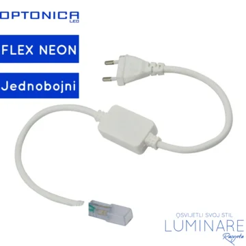 PRIKLJUČNI KABEL ZA JEDNOBOJNI LED FLEX NEON