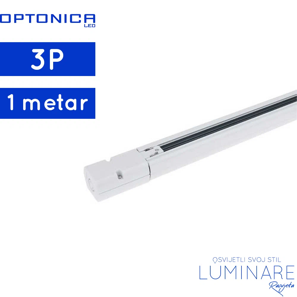 trofazna šina 1m bijela-tračnica za šinsku rasvjetu bijela-luminare rasvjeta