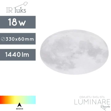led plafonjera mjesec-18w-r874 sl-neutralna svjetlost-ir luks-luminare rasvjeta