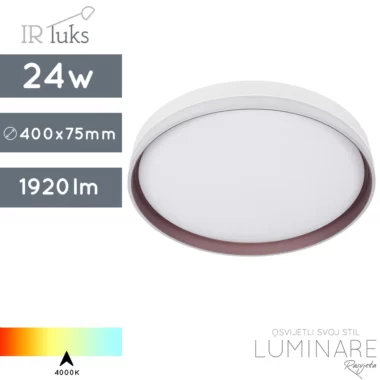 led plafonjera-bijela-coffee-24w-400x75mm-luminare rasvjeta