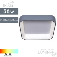 LED PLAFONJERA 38W RETTANGOLARE UFO SANDY GREY