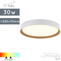 LED PLAFONJERA 30W ROTONDO ANTICO SANDY WHITE/GOLD