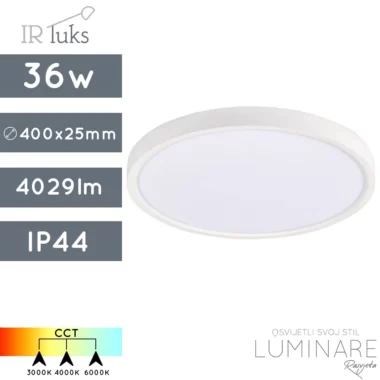 led plafonjera sr20003-cct led plafonjera-ip44-36w-bijela-ir luks-luminare rasvjeta