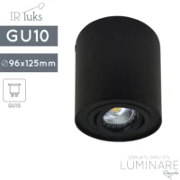STROPNA SPOTLIGHT SVJETILJKA ROTONDO 125/96 ALU CRNA