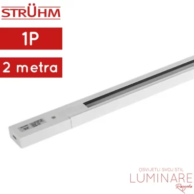 monofazna sina za reflektore-tracna rasvjeta-2metra-bijela-luminare rasvjeta