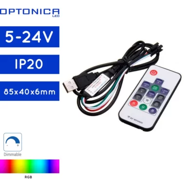 KONTROLER ZA DIGITALNU LED TRAKU SA 380 PREDEFINIRANIH MODOVA