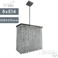 KRISTALNI LUSTER 9720 KROMIRANI OKVIR