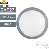 VANJSKA PLAFONJERA UMBERTA IP66 2xE27 SIVA