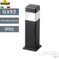 VANJSKA PODNA SVJETILJKA ELISA 500 GX53 IP55 CRNA