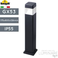 VANJSKA PODNA SVJETILJKA ELISA 800 GX53 IP55 CRNA