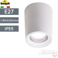 VANJSKA STROPNA SVJETILJKA LIVIA 180 E27 BIJELA IP55