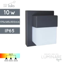 VANJSKA ZIDNA LED SVJETILJKA 91211 CCT 3000K/4000K/6000K 10W IP65 ANTRACIT