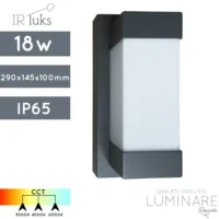 VANJSKA ZIDNA LED SVJETILJKA 91215 CCT 3000K/4000K/6000K 18W IP65 ANTRACIT