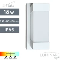 VANJSKA ZIDNA LED SVJETILJKA 91215 CCT 3000K/4000K/6000K 18W IP65 BIJELA