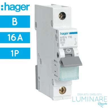 AUT. OSIGURAČ 16A B 1P 6kA MBN116 HAGER