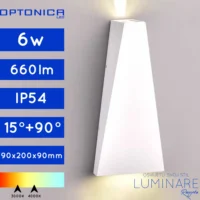 VANJSKA LED ZIDNA SVJETILJKA 6W IP54 BIJELA