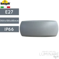 VANJSKA ZIDNA SVJETILJKA FRANCY E27 SIVA IP66