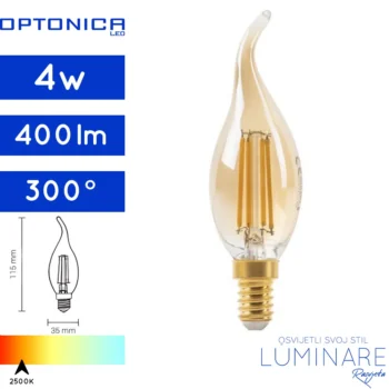 led filament zarulja e14 4w 2500k-t35-1491-luminare