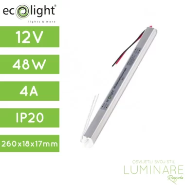 NAPAJANJE 48W 4A 12V IP20 ULTRA SLIM