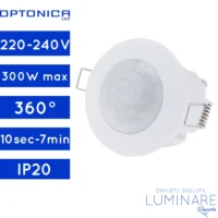 SENZOR POKRETA UGRADBENI STROPNI 360° IP20 BIJELI