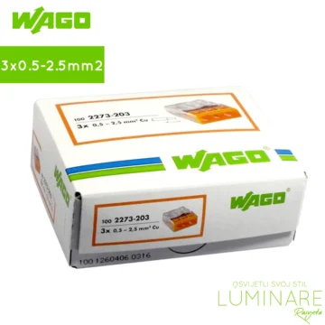 wago klema-stezaljka-uticna-3x0.5-2.5mm2-kutija-2273-203-luminare rasvjeta