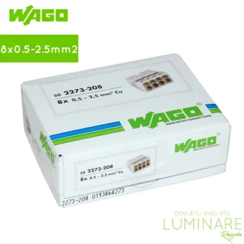 wago klema-stezaljka-uticna-8x0.5-2.5mm2-kutija-2273-208-luminare rasvjeta