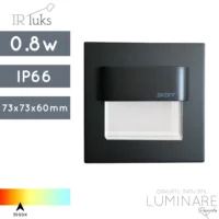 STUBIŠNA UGRADBENA SVJETILJKA TANGO 0.8W IP66 CRNA