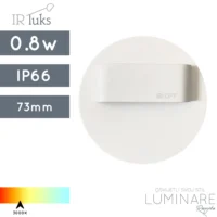 STUBIŠNA UGRADBENA SVJETILJKA RUEDA SHORT 0.8W IP66 BIJELA